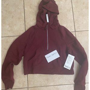 Lululemon XS/S Scuba Oversized Half-Zip Hoodie Merlot NEW